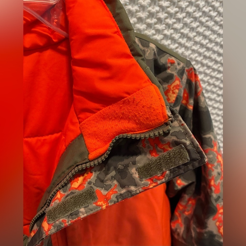 North Face Boy’s Freedom Extreme Insulated Jacket, Camo & Orange; Size L 14/16 - Picture 6 of 14